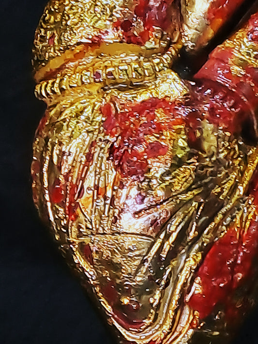 Golden Crucified Heart