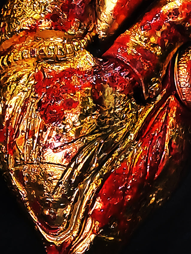 Golden Crucified Heart