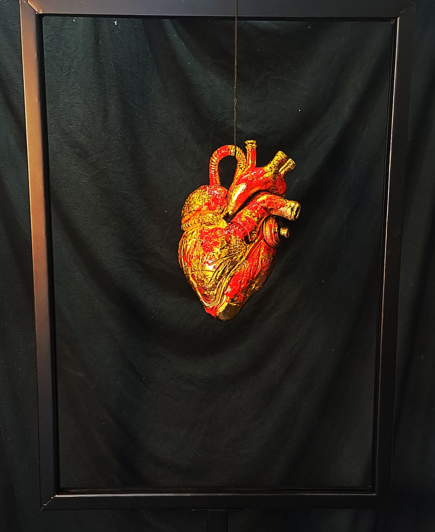 Golden Crucified Heart