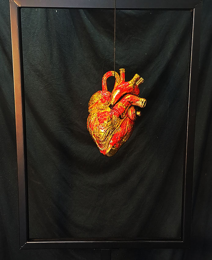 Golden Crucified Heart